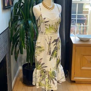 Dress the population midi lace dress-Size M